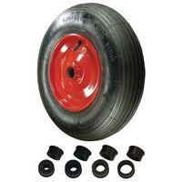 355MM WHEEL - STEEL/RUBBER WXDXH: 100 X 355 X 355