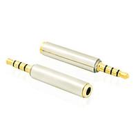 35 mm audio headphone jack stereo plug male to female adapter converte ...