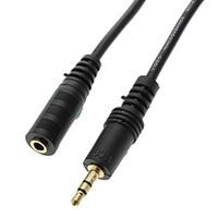 35mm stereo male to 35mm stereo female 22awg extension cable gold plat ...