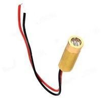 3~5mW 650nm Copper Semiconductor Laser Dot Diode Head Set - Golden Red Black