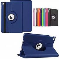 360 Degree Rotating Stand PU Leather Auto Sleep and Wake Up Case Cover for iPad Mini 4