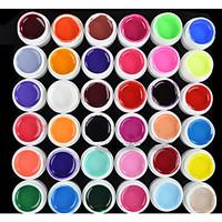 36PCS Mixs Pure Color UV Color G...