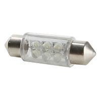 36mm 6-LED White Light Bulb for Car (DC 12V)