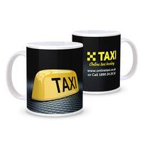36 x Personalised Ceramic Mug - Taxi Designs - National Pens