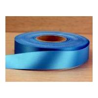 36mm Budget Acetate Satin Ribbon Peacock Blue