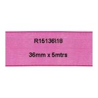 36mm Bowtique Organdie Sheer Ribbon Cerise