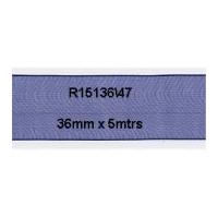 36mm Bowtique Organdie Sheer Ribbon Navy Blue