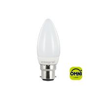 3.6 Watt B22 OMNI Frosted LED Candle (25w)