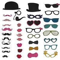 36 Piece Card Paper Photo Booth Props/Party Fun Favor Wedding