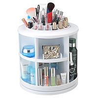 360 ° Rotating Cosmetics Storage Stand Box Makeup Brush Pot Cosmetic Organizer(3 Selectable Colors)