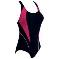 36 black pink white zoggs noosa swimsuit