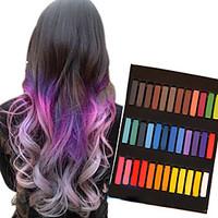 36 Color Temporary Chalk Crayons for Hair Non-toxic Hair Dye Pastels Stick DIY Styling Tools