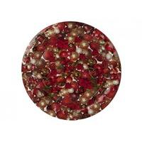 37cm christmas bauble round drinks plate