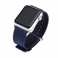 38mm 42mm nylon canvas cloth and leather watch band strap for apple wa ...