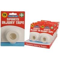 38mm x 3m Sports Injury Tape On Blister Card 12pc Tray