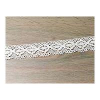 38mm vintage style cotton crochet lace trimming cream