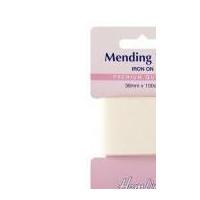 38mm hemline iron on mending repair tape 1m cream