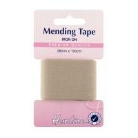 38mm hemline iron on mending repair tape 1m beige