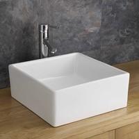 38.5cm by 39.8cm Firenze Countertop Square Washbasin