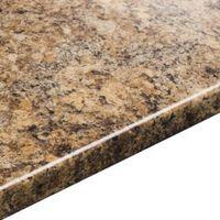 38mm B&Q Butterum Etched Textured Round Edge Kitchen Worktop (L)3.6m (D)600mm