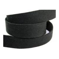 38mm Simplicity Cotton Belting Webbing Black