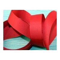 38mm Prym Ribbed Polyester Tape Red