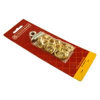 3/8in Brass Eyelet Set