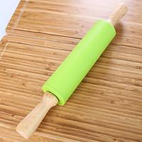 38CM Random Color Silicone Rolling Pin Fondant Roller Cake Decorating Pastry Tools