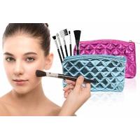 £3.99 instead of £7.99 for a five brush quilted makeup bag from Ckent Ltd - save 50%