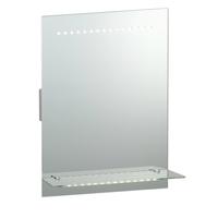 39237 Omega LED Illuminated Bathroom Mirror With Glass Shelf
