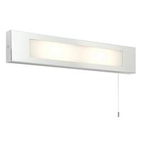 39913 Panello 2 Light Bathroom Switched Chrome Wall Light