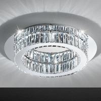 39015 Corliano LED Crystal Flush Ceiling Light