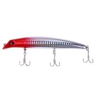 3d eyes crankbait minnow fishing hard lure 12cm 15g 3 treble hooks div ...