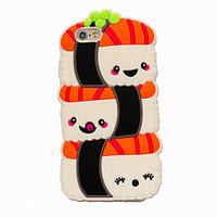 3d cute sushi silicone case for iphone5se iphone 6s66s plus6 plus