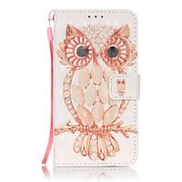 3D Painted Owl Pattern PU Material Phone Case for Galaxy J3/J310/J5/J510/G360/G530