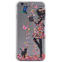 3D Relief Feel Colour Angel Girl Pattern PC Material Phone Shell for iPhone 5 SE 5S 6 6S 6Plus 6S Plus