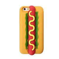 3D Hot Dog Silicone Case for iPhone 7 7 Plus 6s 6 Plus SE 5s 5