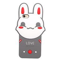 3d cute rabbit silicone case for iphone 7 7 plus 6s 6 plus se 5s 5