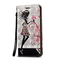3D Relief Girl Pattern Super Magnetic Force Adsorption PU Phone Case for iPhone 7 Plus 7 6 Plus 6S 5 SE