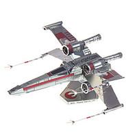 3D Puzzles For Gift Building Blocks Model Building Toy Fighter Metal 14 Years Up Silver Toys
