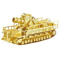 3D Puzzles Metal Puzzles For Gift Building Blocks Model Building Toy Tank Metal 14 Years Up Gold Silver Toys