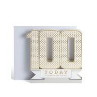 3D Pop-Up 100th Birthday Card