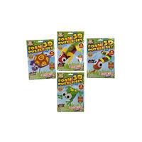 3d Foam Puzzle Set - 4 Assorted Designs.