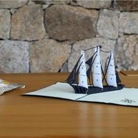 3d pop up card ship