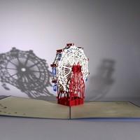 3d pop up card ferris wheel