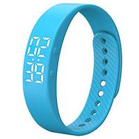 3D T5S LED Display Sports Gauge Fitness Bracelet Smart Step Tracker Pedometer