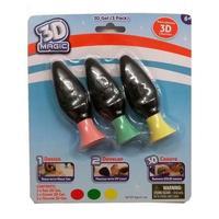 3D Magic Gel 3 Pack Red Green and Yellow