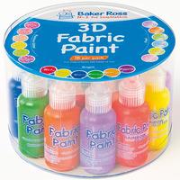 3D Fabric Paint Value Pack (Pack of 18)