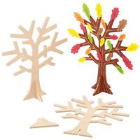 3D Wooden Trees (Pack of 2)