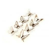 3D Beautiful Butterfly Stickers Black/White Spot